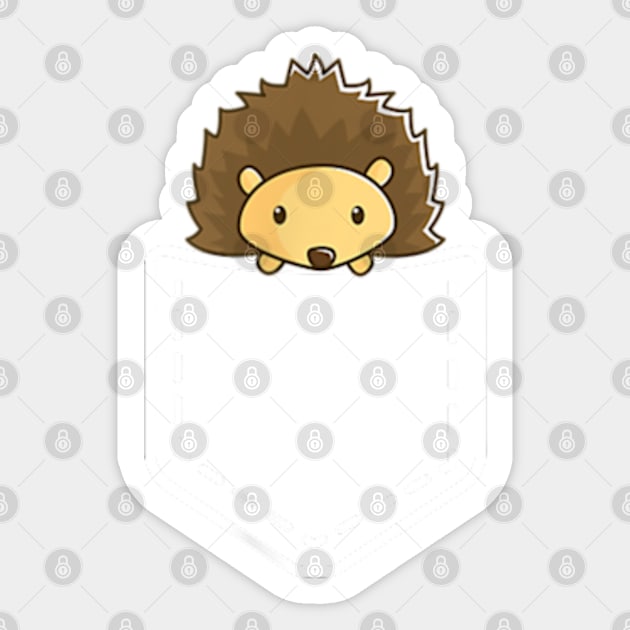 Hedgehog In Your Pocket Sticker by YolandaRoberts